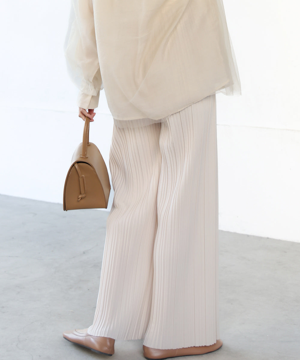 【S・M・L サイズ展開】ランダムプリーツパンツ