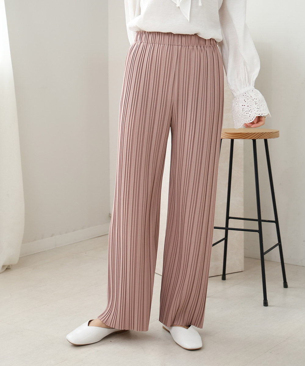 【S・M・L サイズ展開】ランダムプリーツパンツ