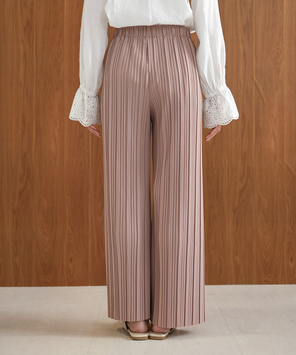 【S・M・L サイズ展開】ランダムプリーツパンツ