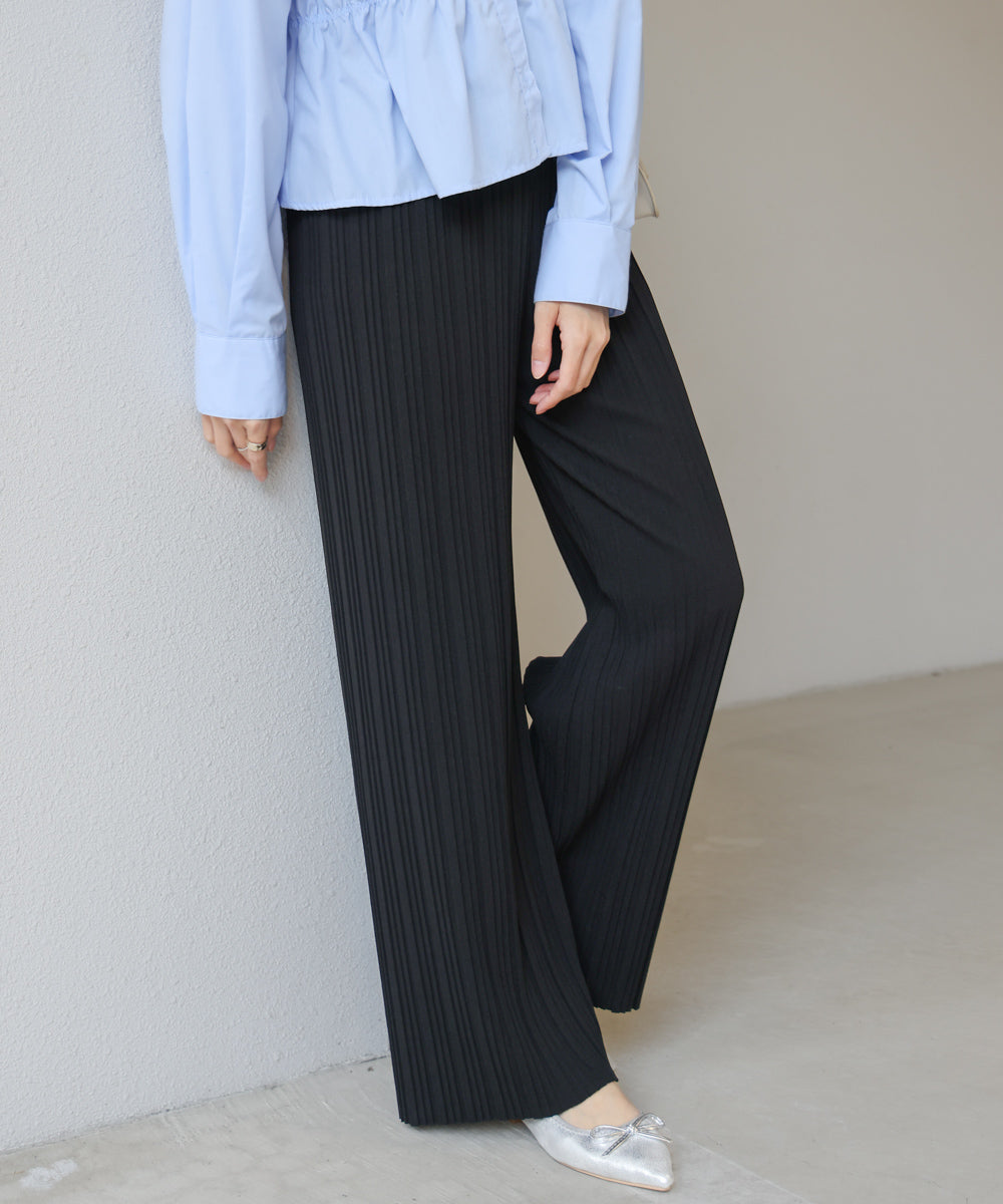 【S・M・L サイズ展開】ランダムプリーツパンツ