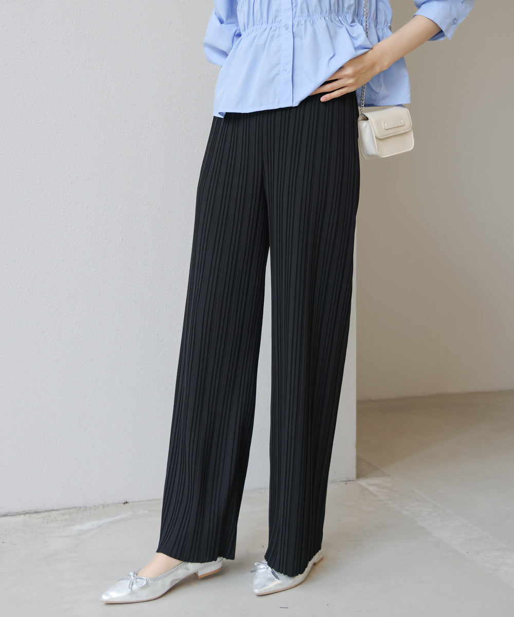 【S・M・L サイズ展開】ランダムプリーツパンツ