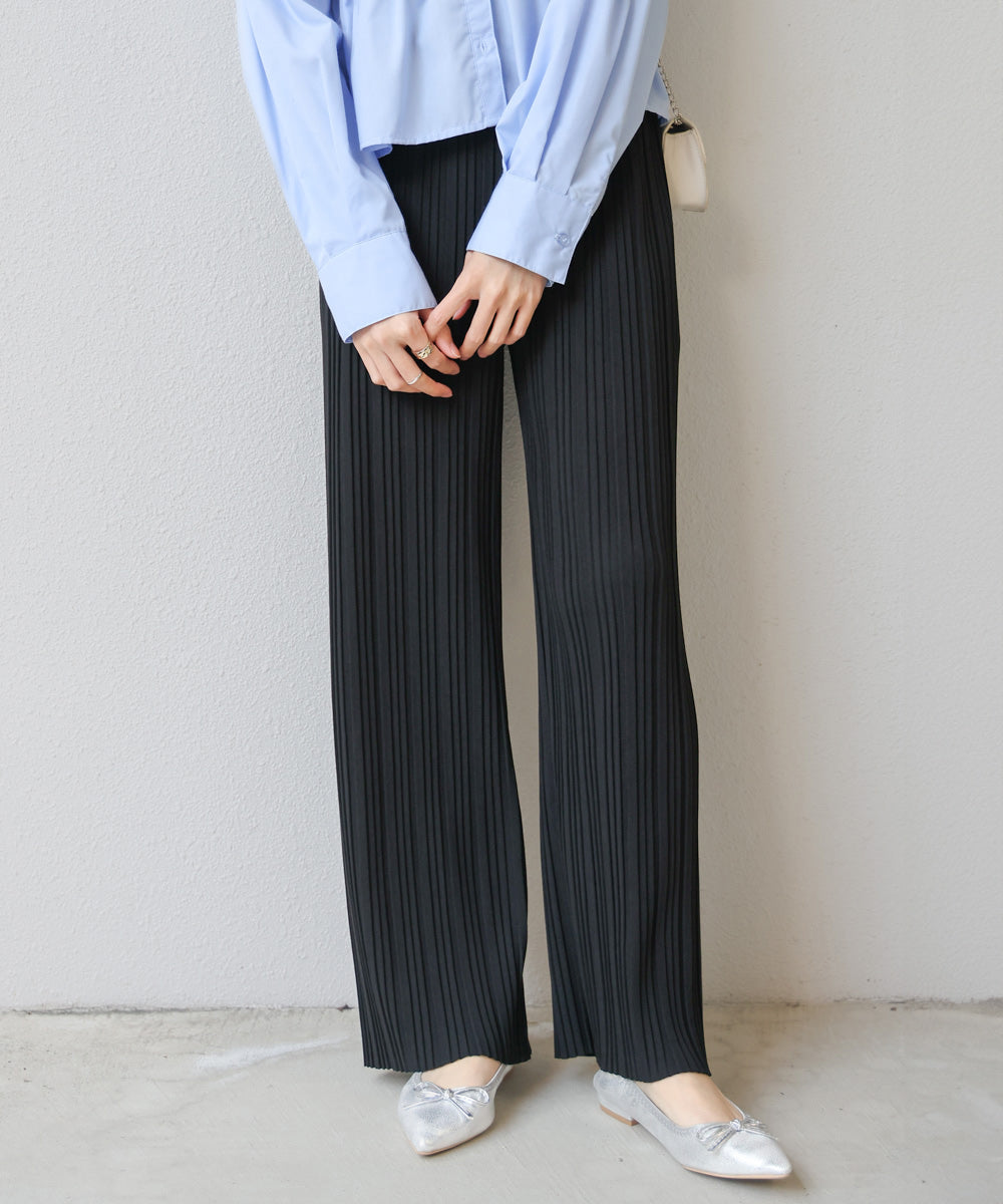 【S・M・L サイズ展開】ランダムプリーツパンツ
