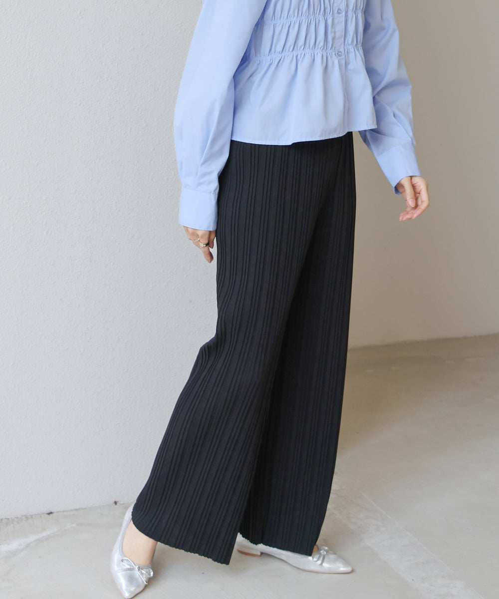 【S・M・L サイズ展開】ランダムプリーツパンツ