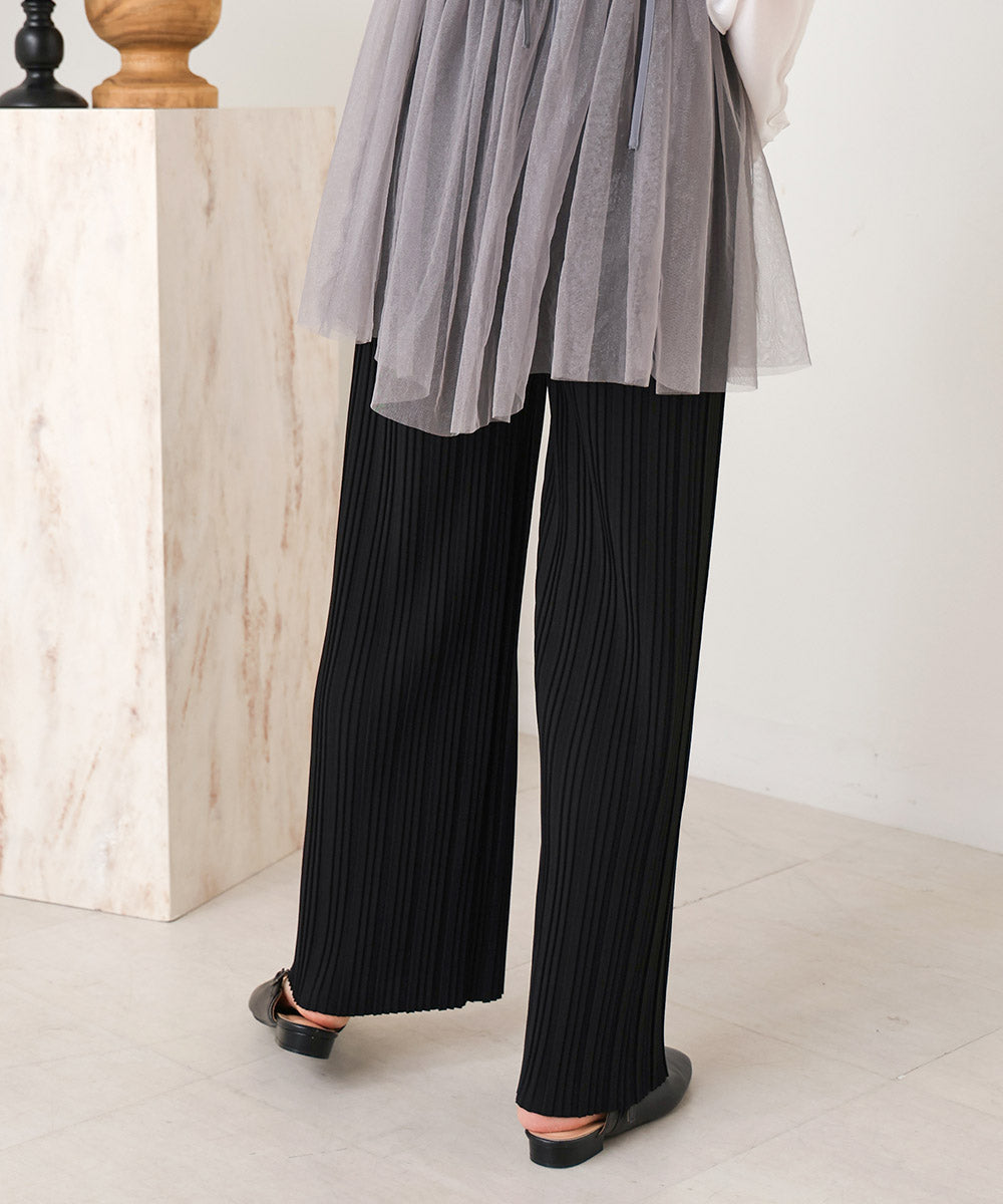 【S・M・L サイズ展開】ランダムプリーツパンツ