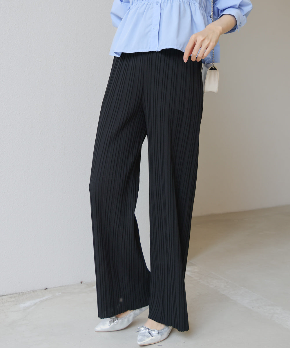 【S・M・L サイズ展開】ランダムプリーツパンツ