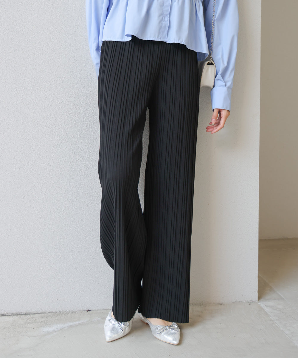 【S・M・L サイズ展開】ランダムプリーツパンツ