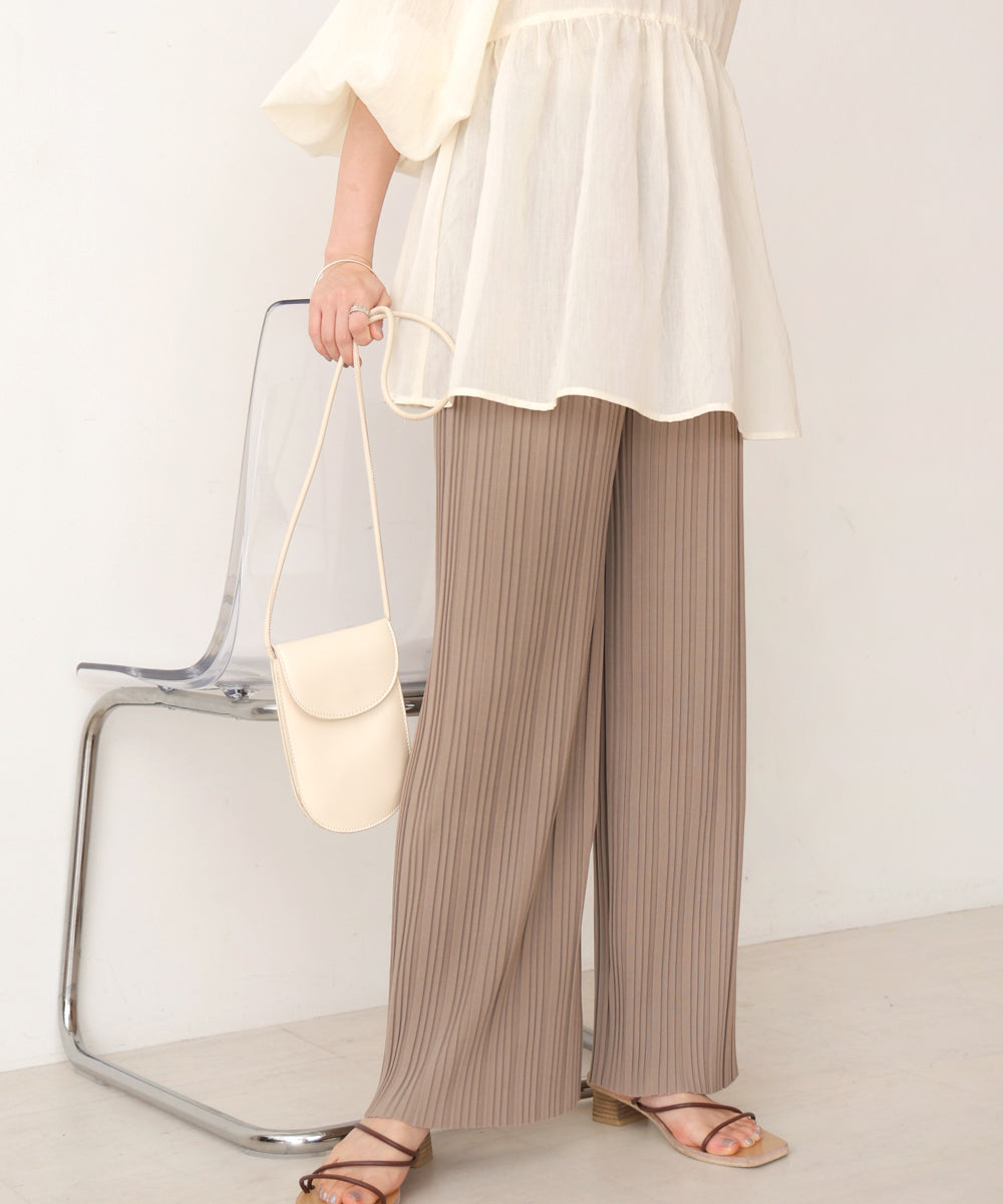 【S・M・L サイズ展開】ランダムプリーツパンツ