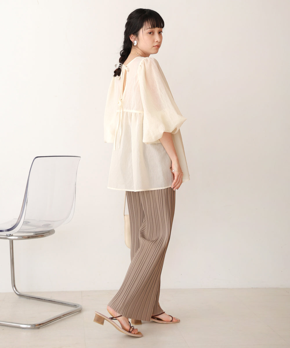 【S・M・L サイズ展開】ランダムプリーツパンツ