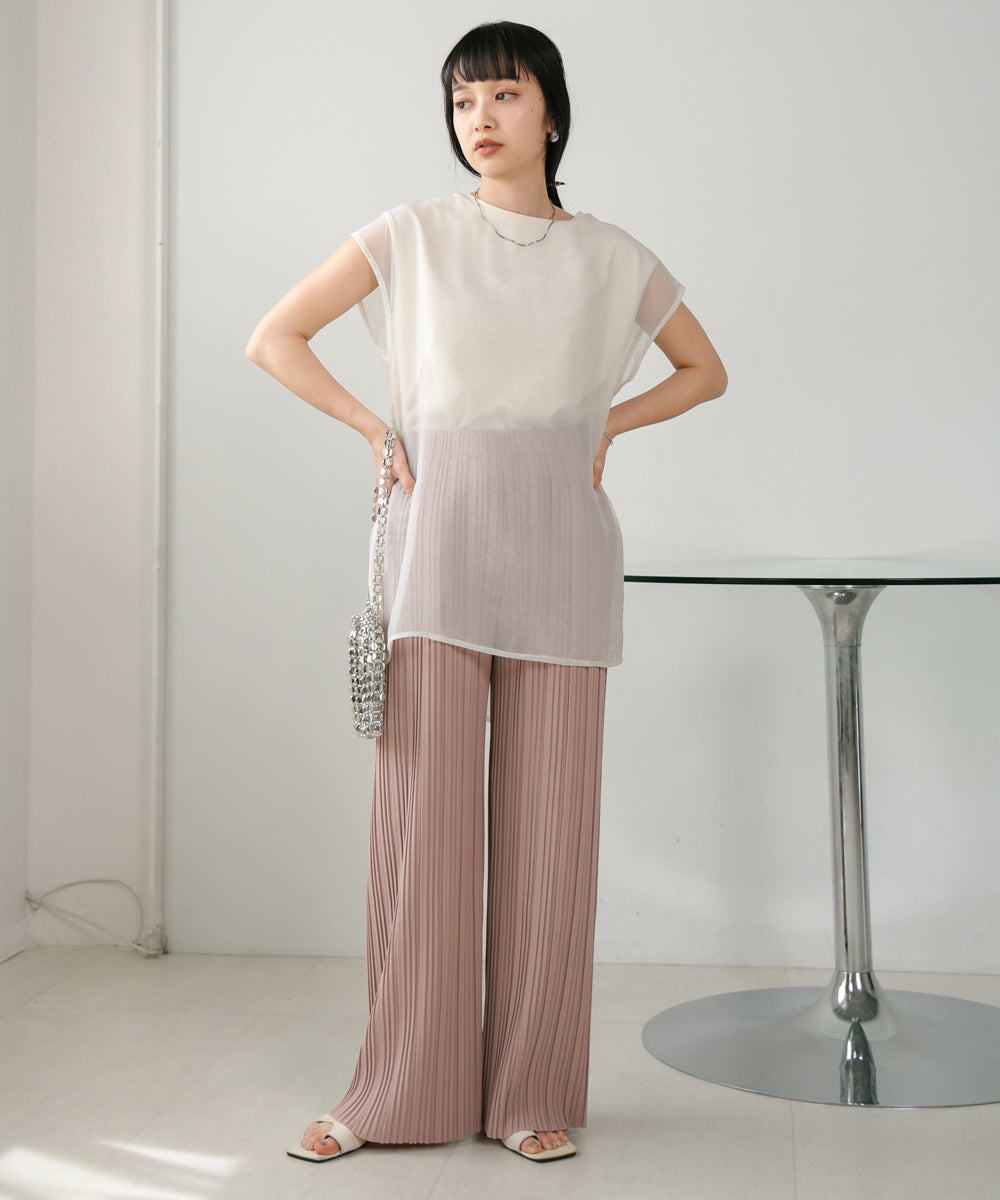 【S・M・L サイズ展開】ランダムプリーツパンツ