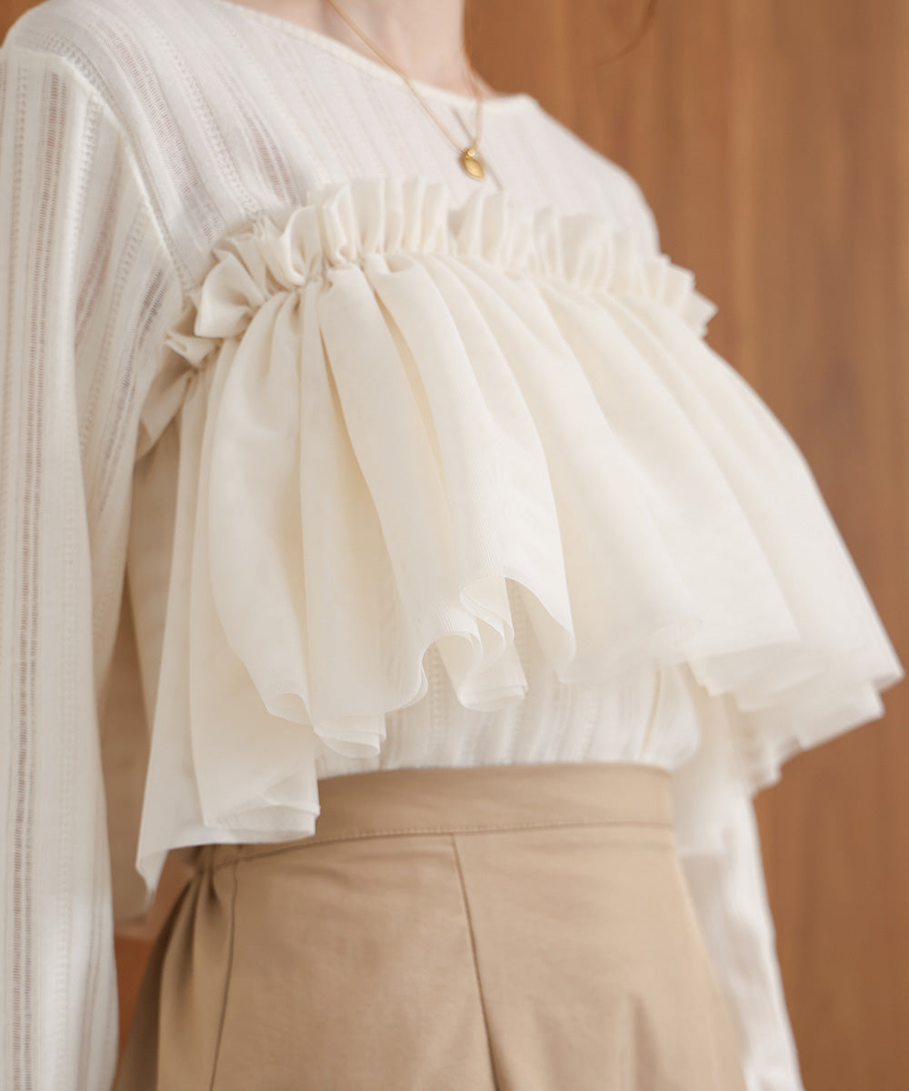 TULLE RUFFLE COLLAR