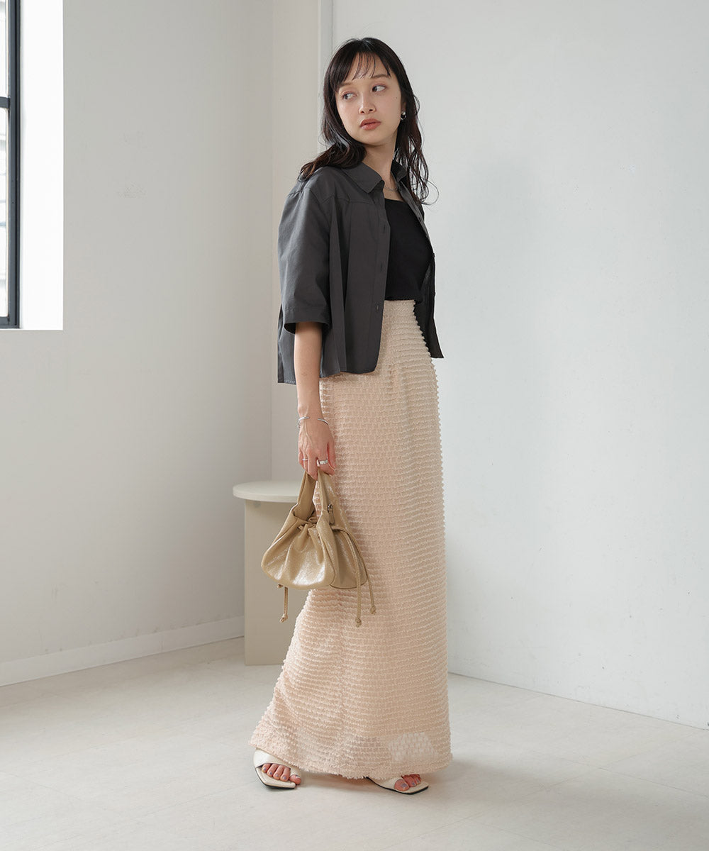 pleated shirt blouse