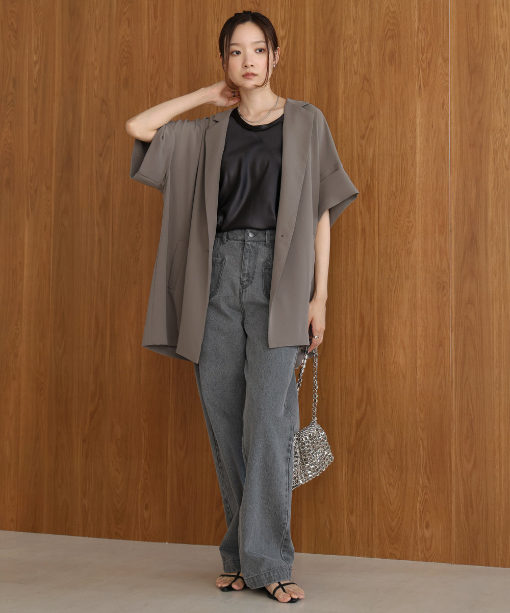single button tailored jacket