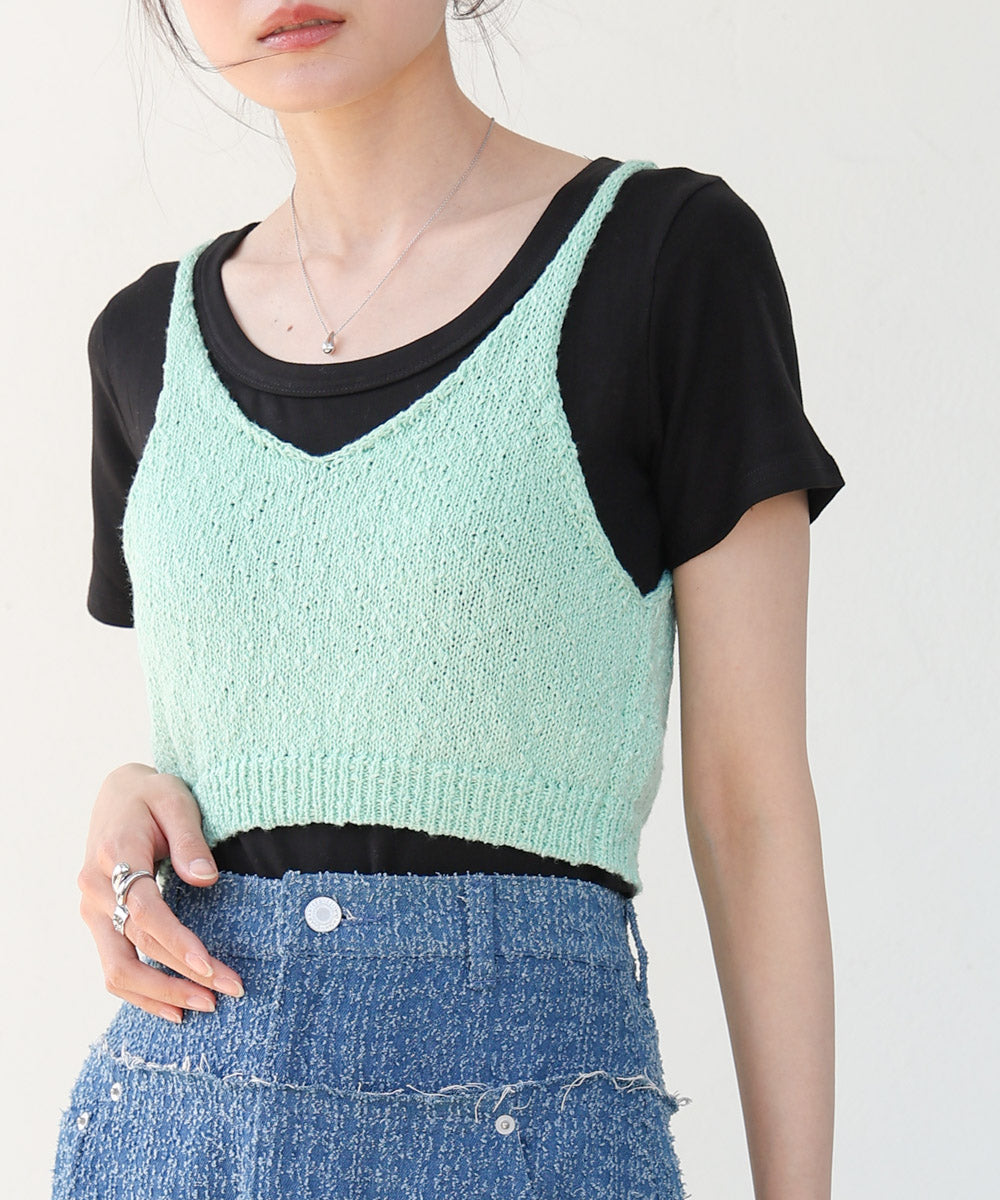 ドロスト付きビスチェ