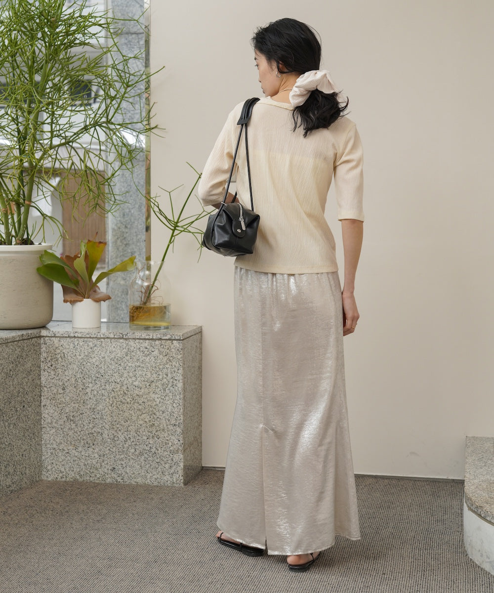 メタリックマーメイドスカート