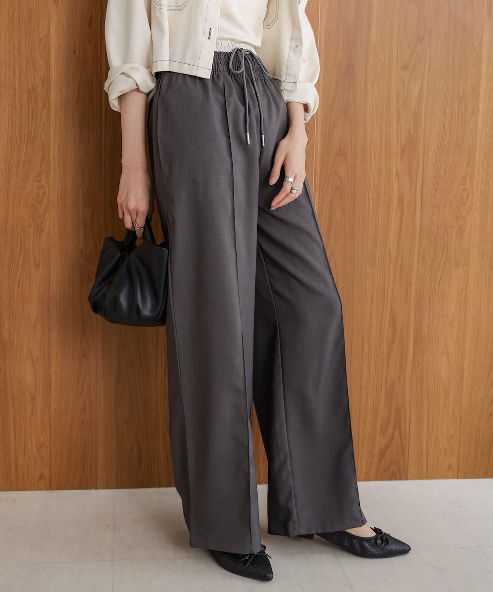 【S・Mサイズ展開】ダブルウエストパンツ