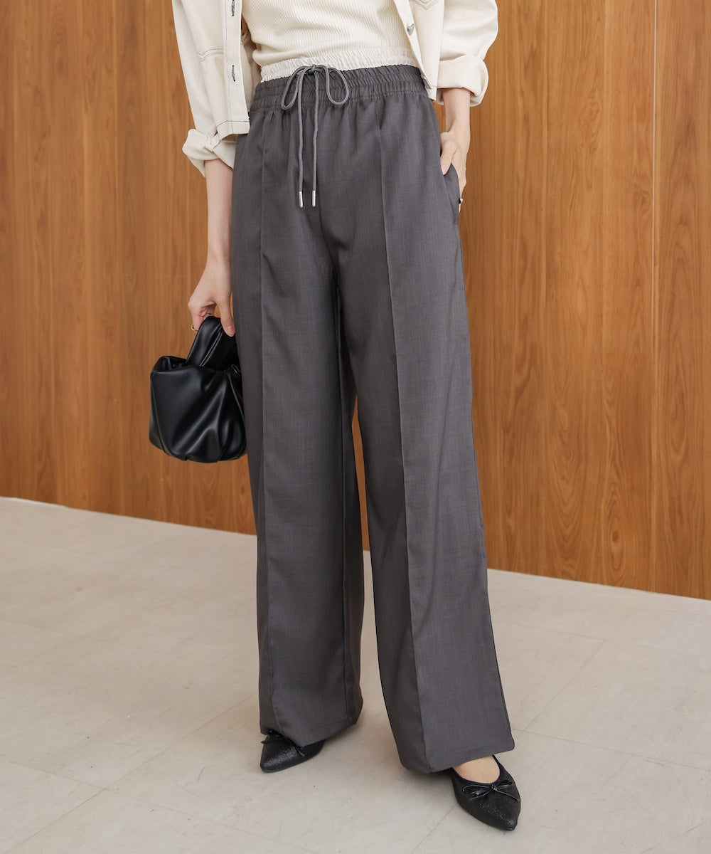 【S・Mサイズ展開】ダブルウエストパンツ