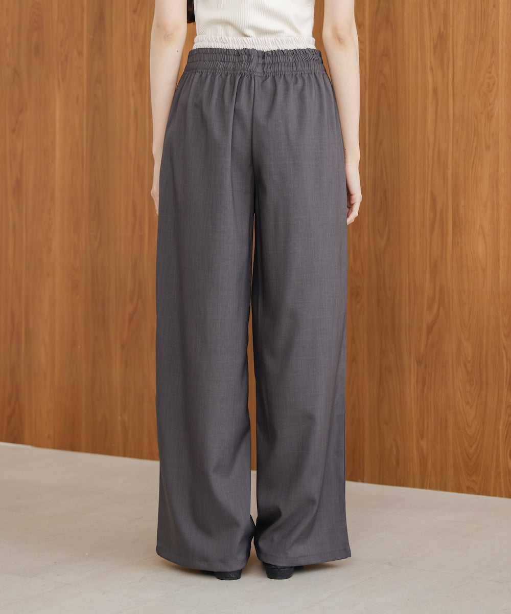 【S・Mサイズ展開】ダブルウエストパンツ
