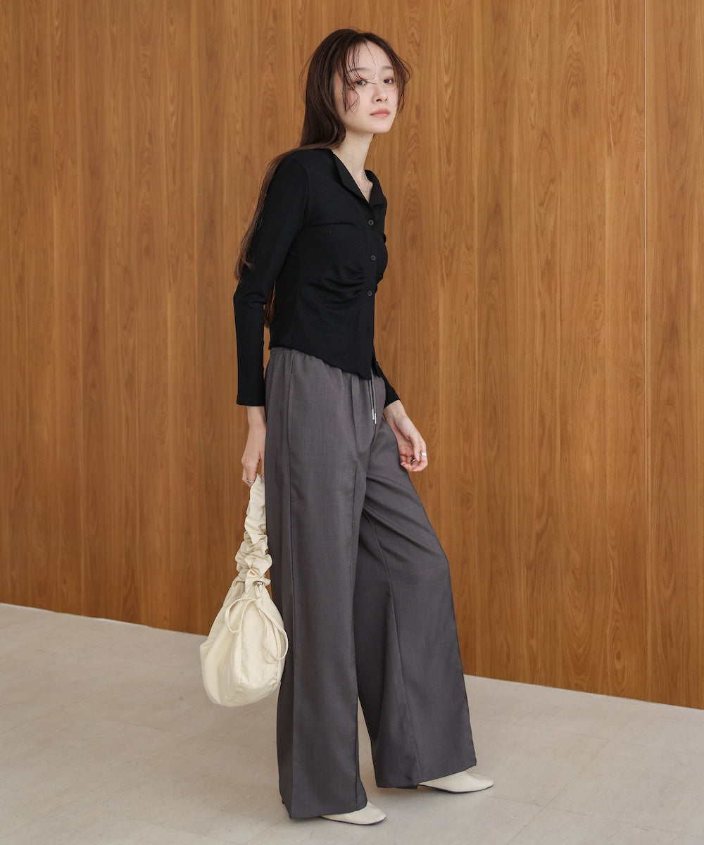 【S・Mサイズ展開】ダブルウエストパンツ