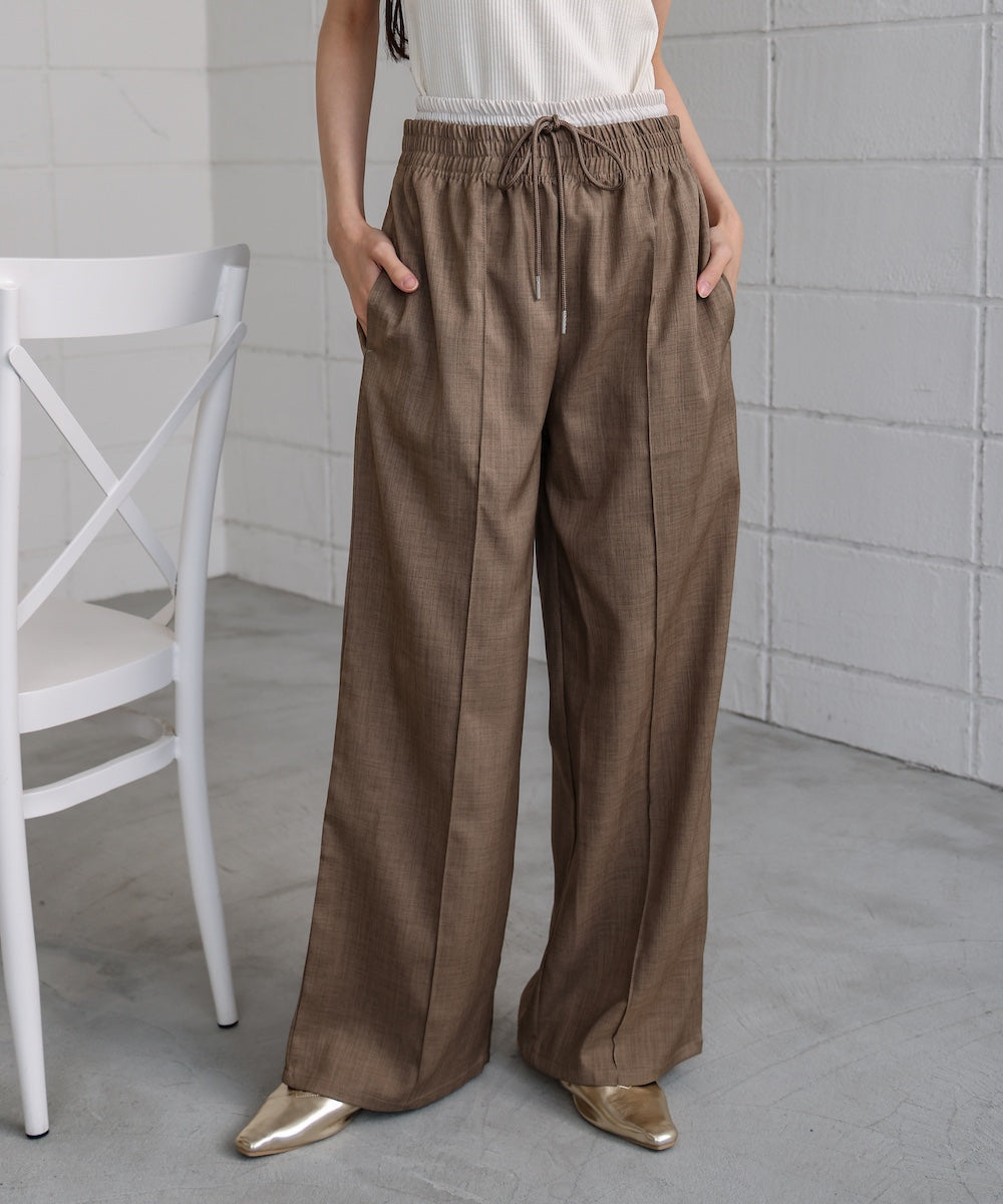 【S・Mサイズ展開】ダブルウエストパンツ