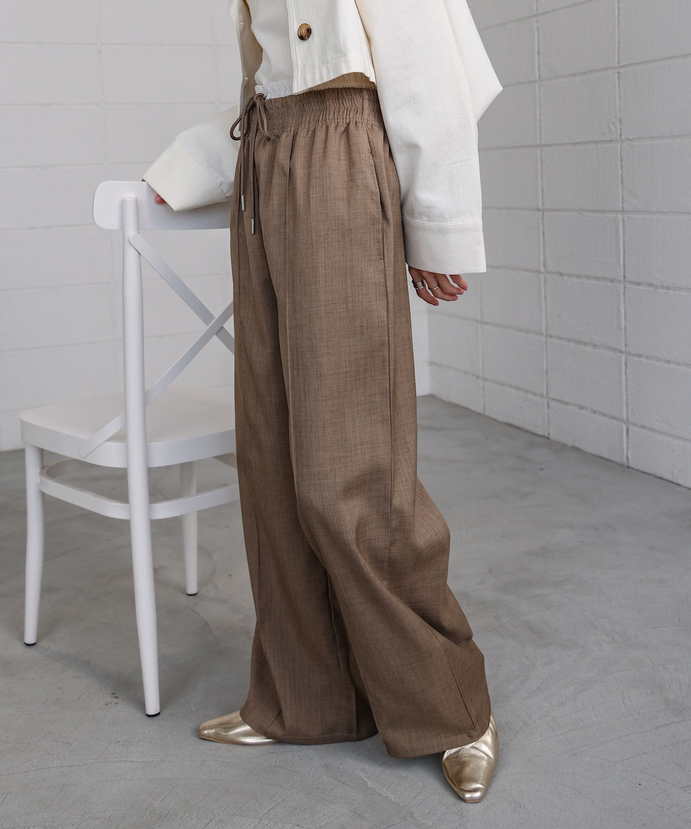 【S・Mサイズ展開】ダブルウエストパンツ