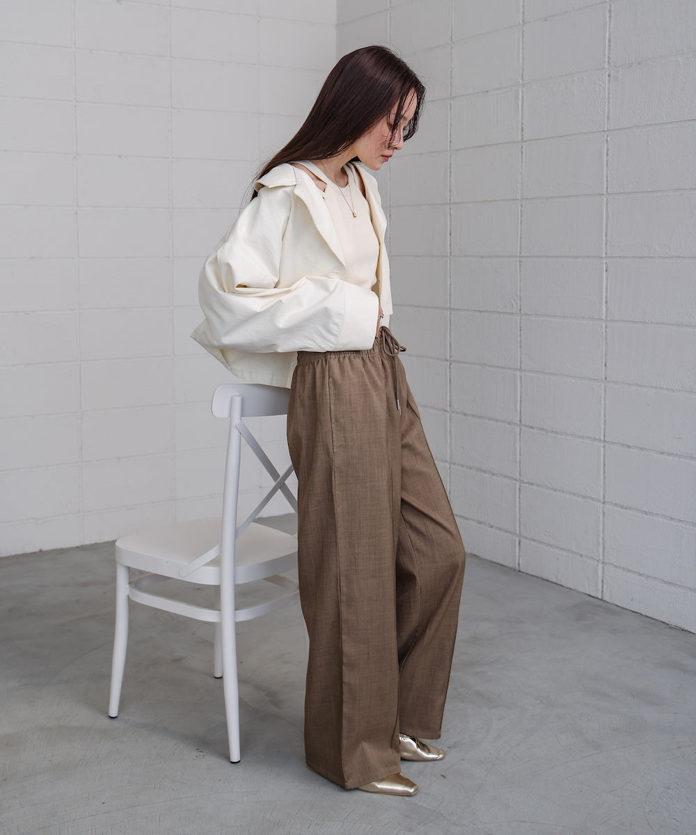 【S・Mサイズ展開】ダブルウエストパンツ