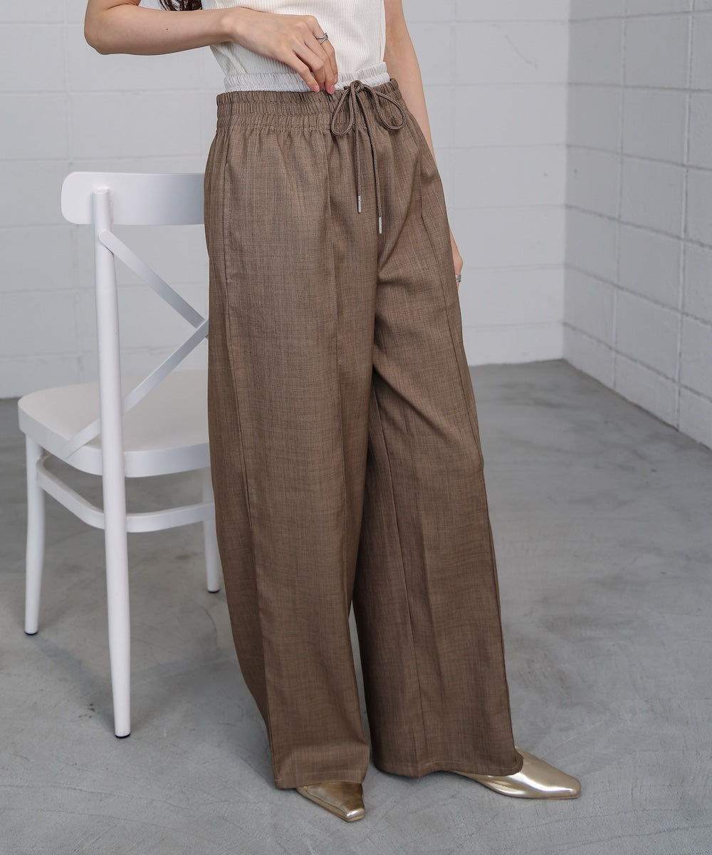 【S・Mサイズ展開】ダブルウエストパンツ