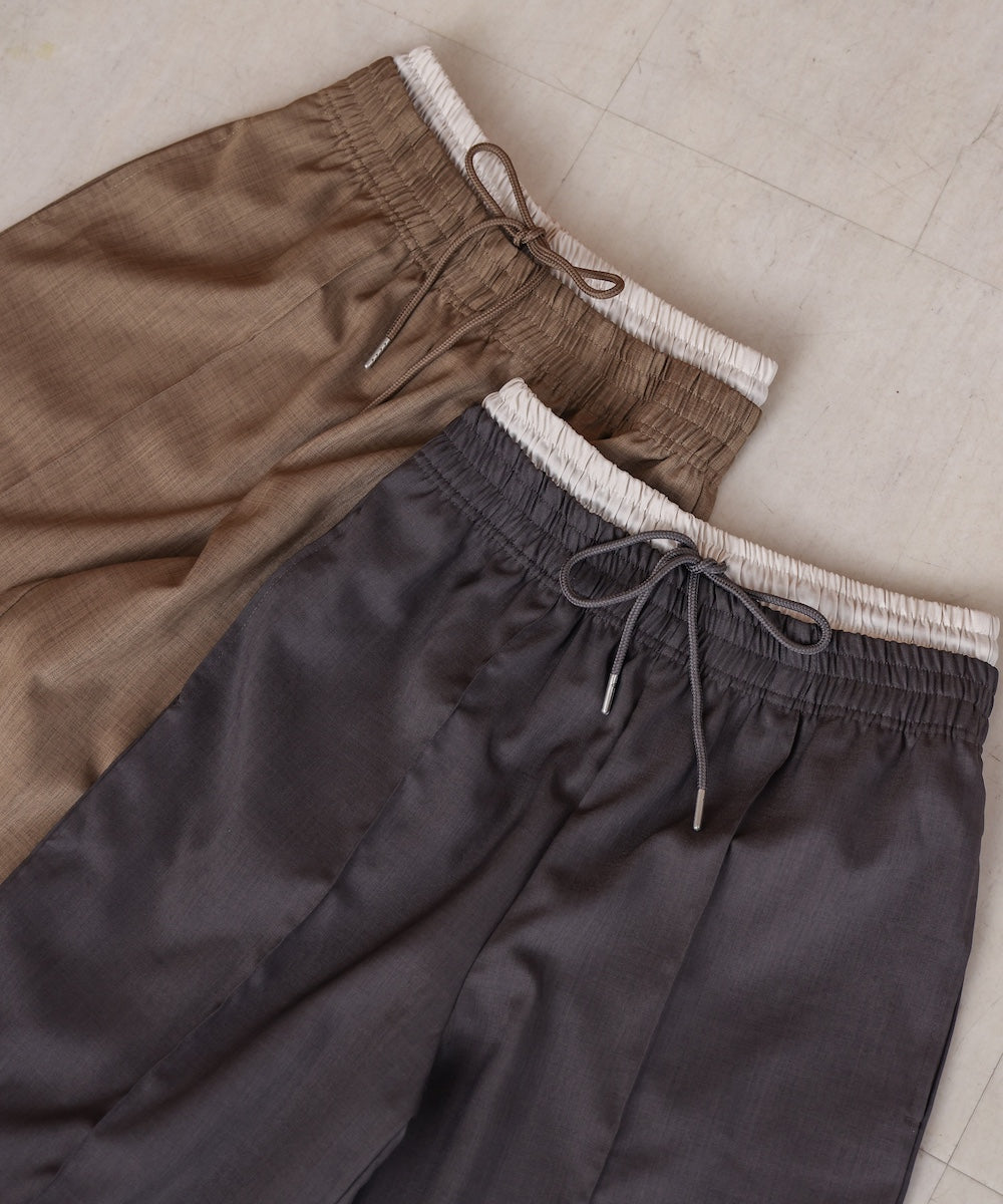【S・Mサイズ展開】ダブルウエストパンツ