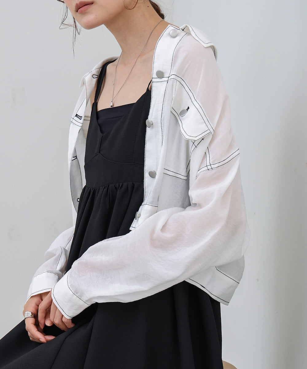 シアーシャツブルゾン