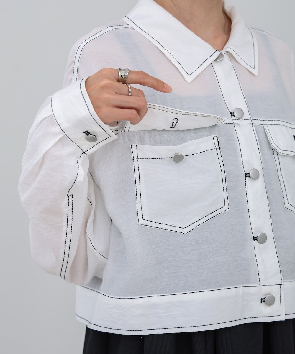 シアーシャツブルゾン