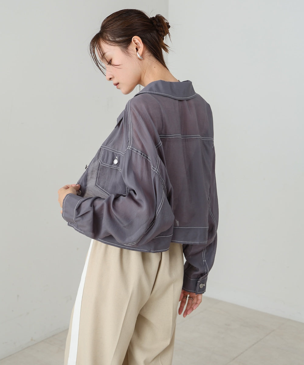 シアーシャツブルゾン