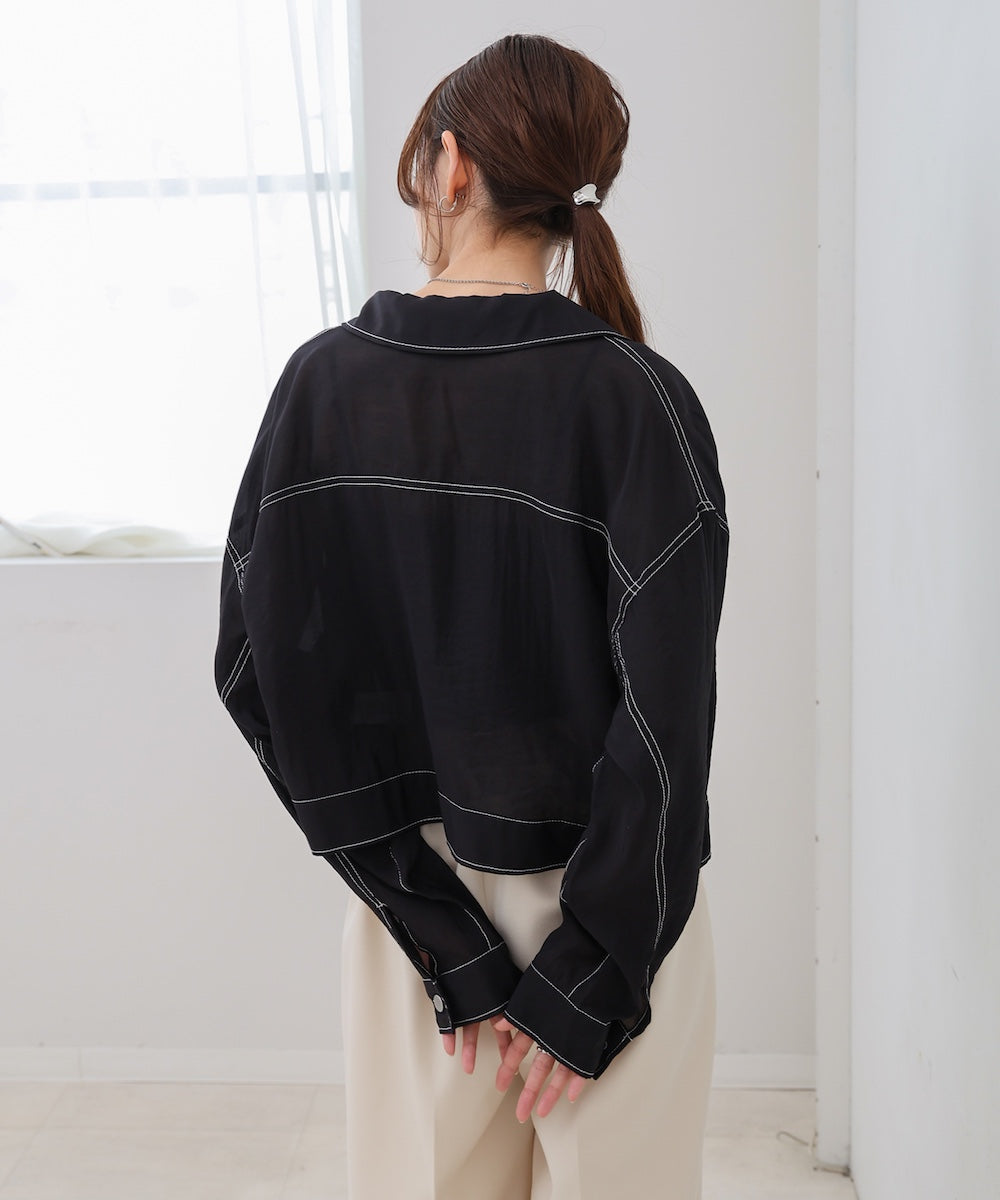 シアーシャツブルゾン