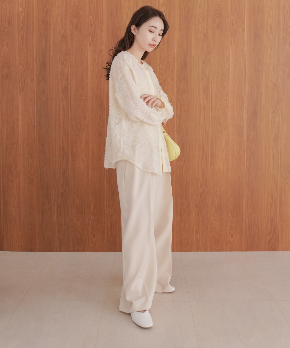 フェザージャガード前後2WAYロングブラウス