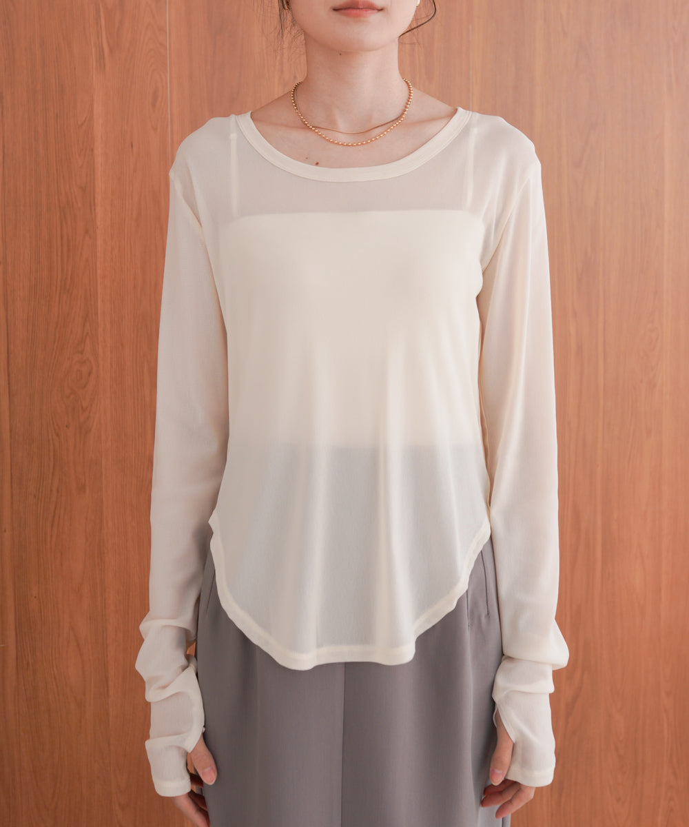 ホックデザインプルオーバー