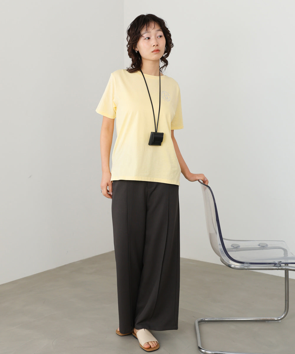 バックロゴ刺繍Tシャツ