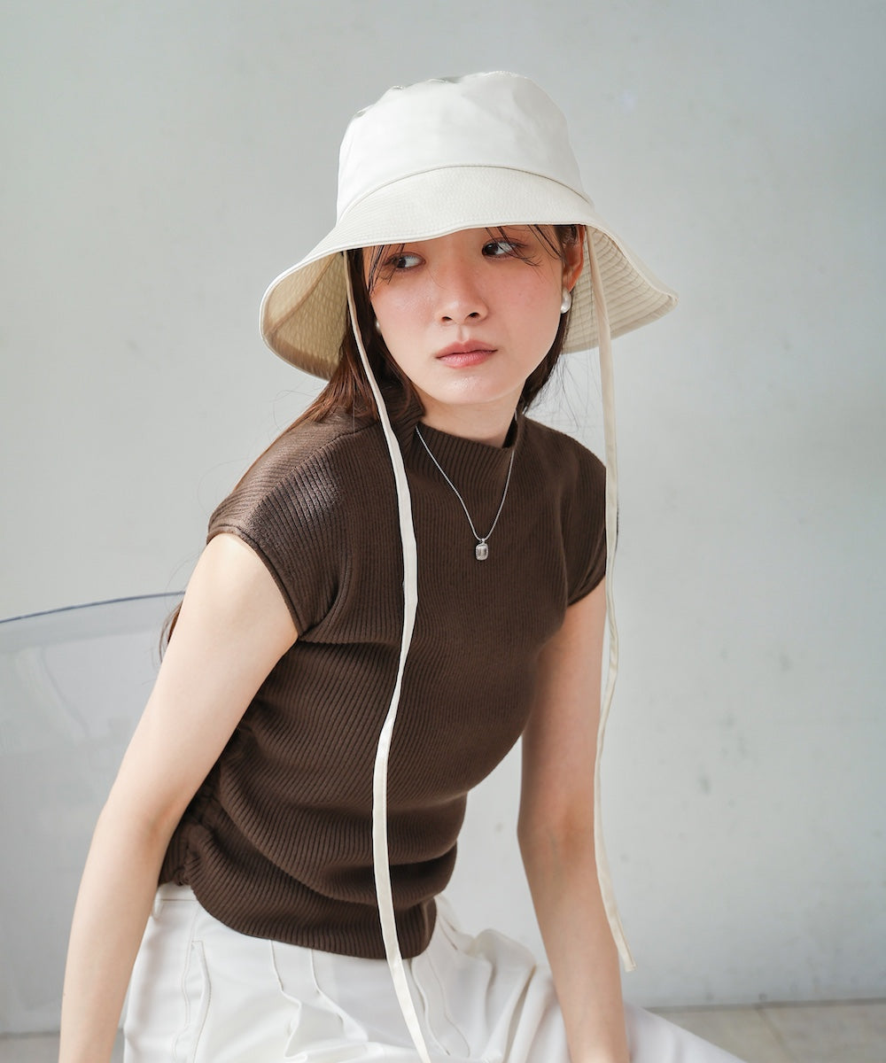 サテンリボン付きハット