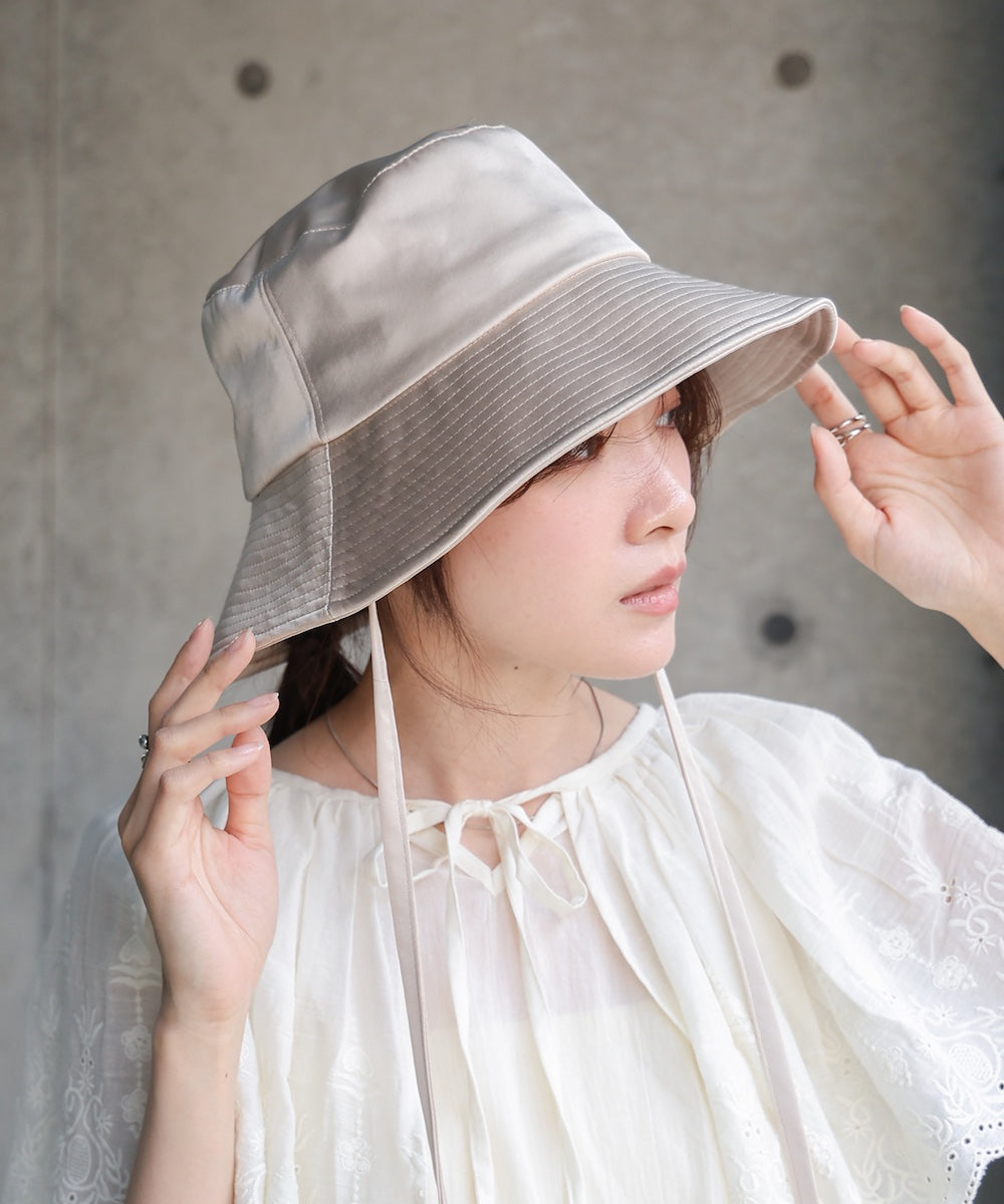 サテンリボン付きハット