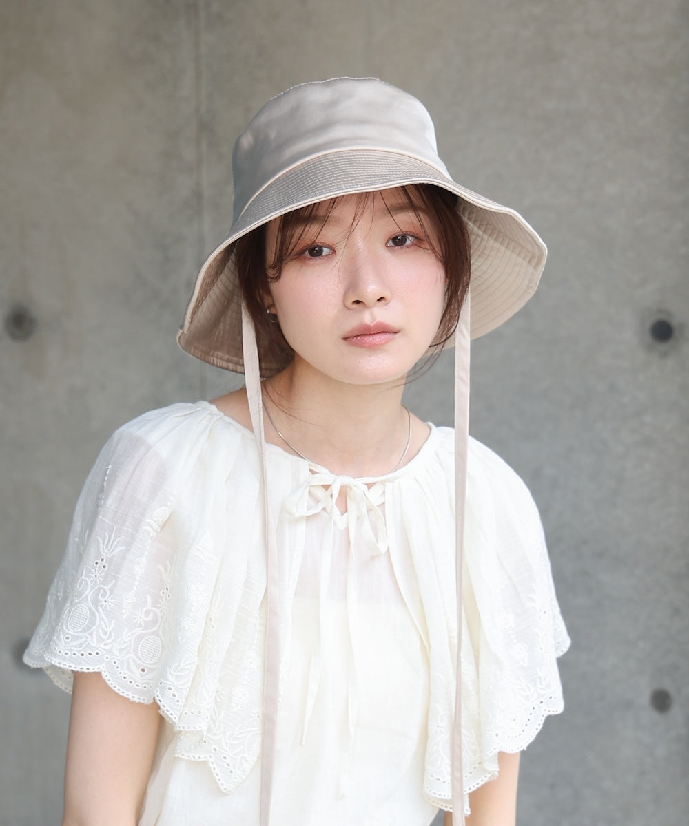 サテンリボン付きハット