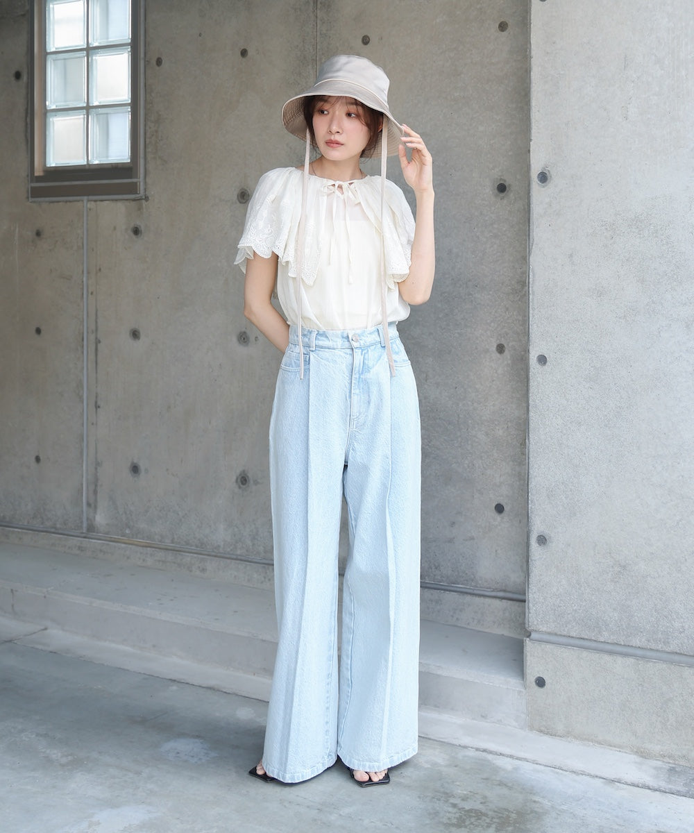 サテンリボン付きハット