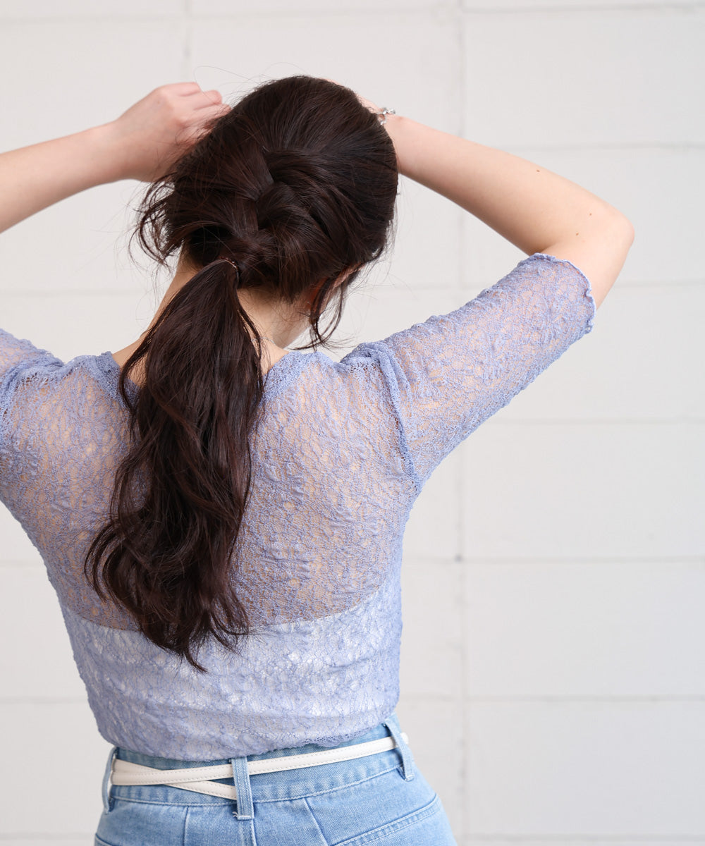 ストレッチレースコンパクトT