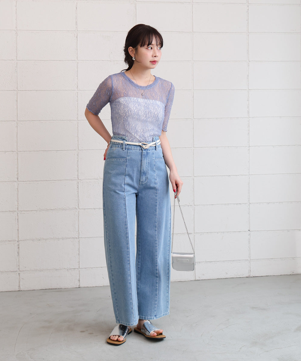 ストレッチレースコンパクトT