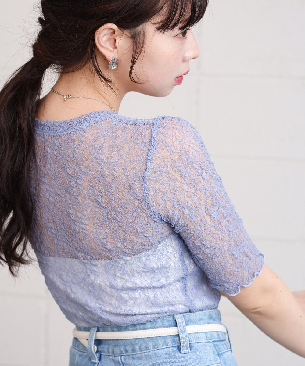 ストレッチレースコンパクトT