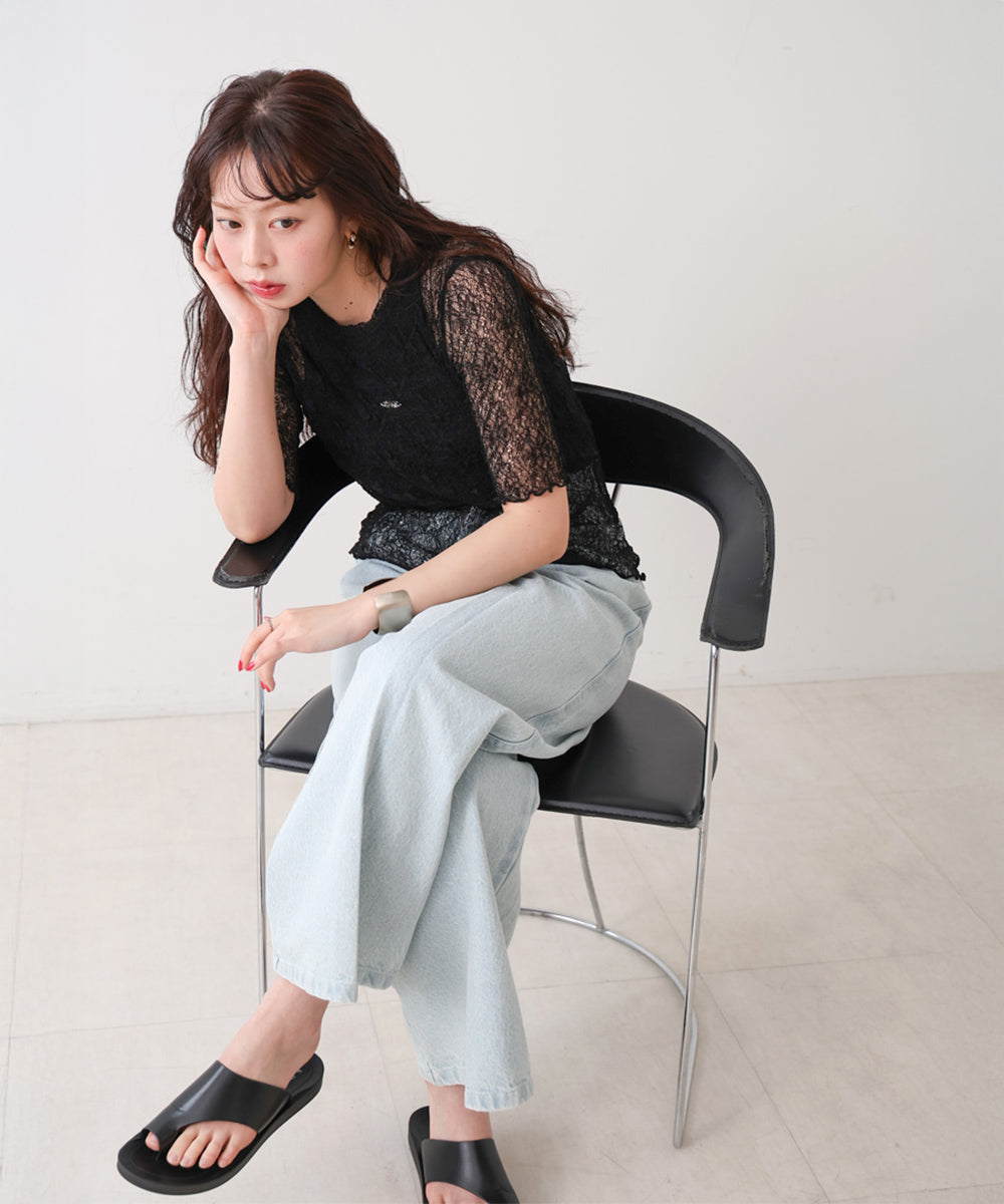 ストレッチレースコンパクトT