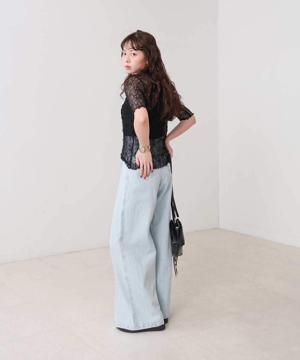 ストレッチレースコンパクトT