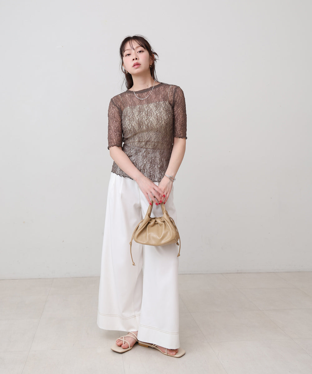 ストレッチレースコンパクトT