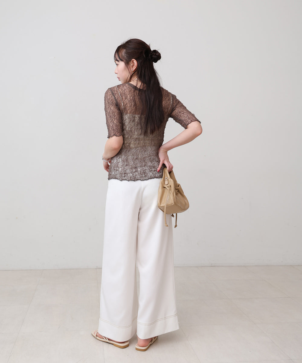 ストレッチレースコンパクトT