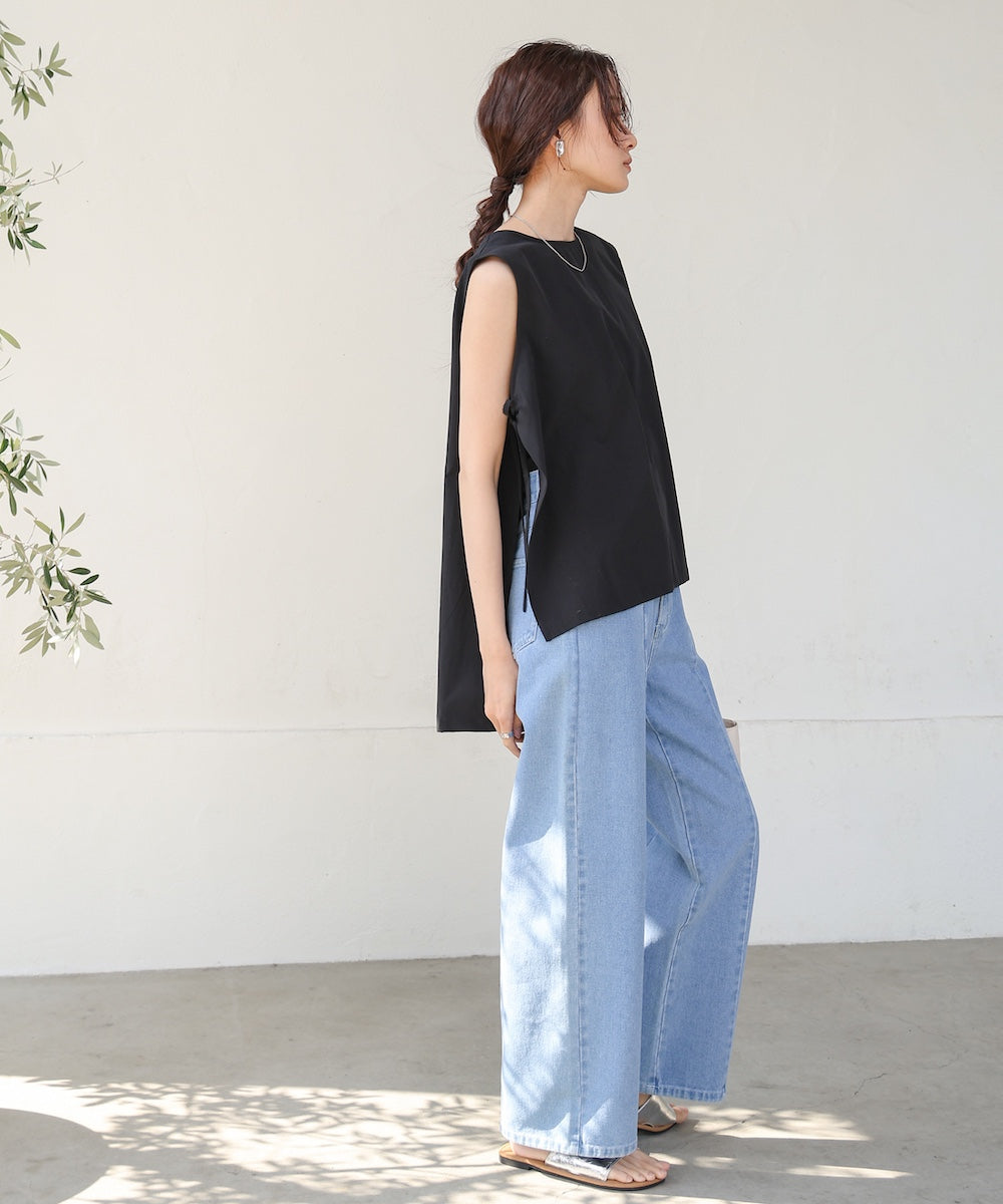 ノースリーブサイドリボンラッシュガード