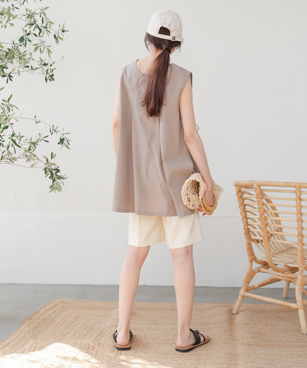 ノースリーブサイドリボンラッシュガード