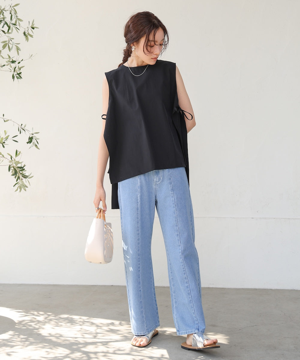 ノースリーブサイドリボンラッシュガード