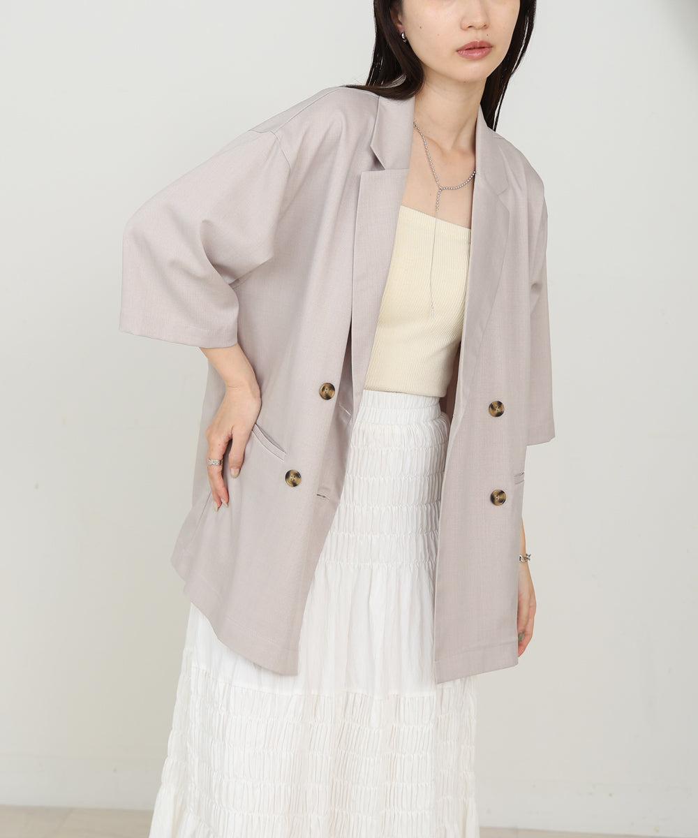 ハーフスリーブダブルテーラージャケット
