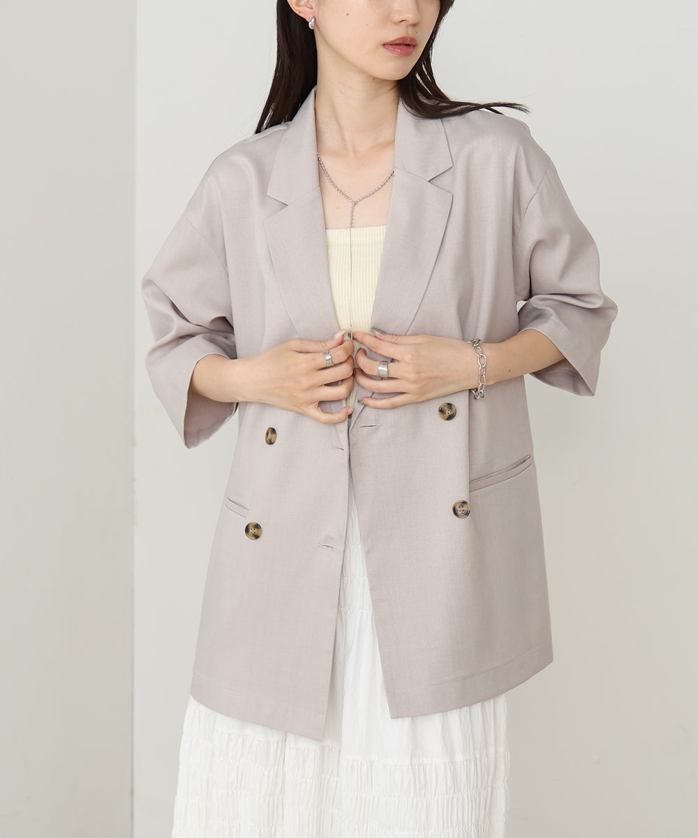 ハーフスリーブダブルテーラージャケット